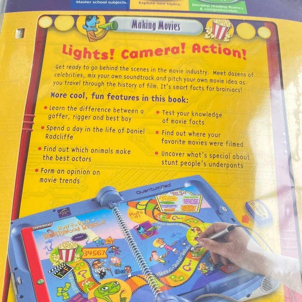 HARRY POTTER Quantum Pad The Inside Scoop Making Movies Leap Pad Book Cartridge